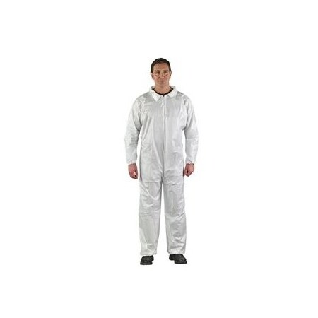Ansell Edge 67-200 Series Collared Coverall, Elastic Cuff 5X-Large, 25PK EW20-103-5XL